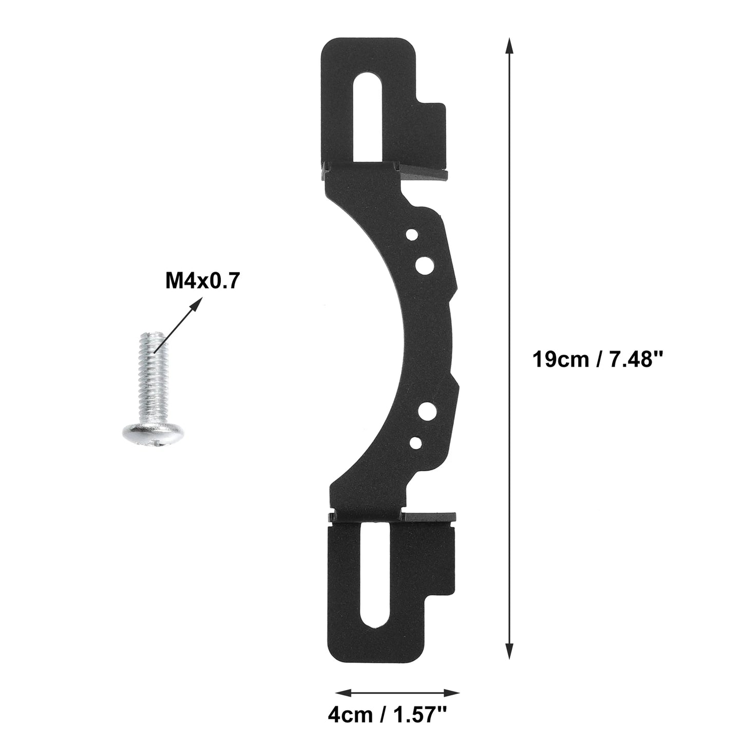 4" Metal Fog Light Mount Bracket for Jeep Wrangler JK (2011-2018) - 2 x Screws