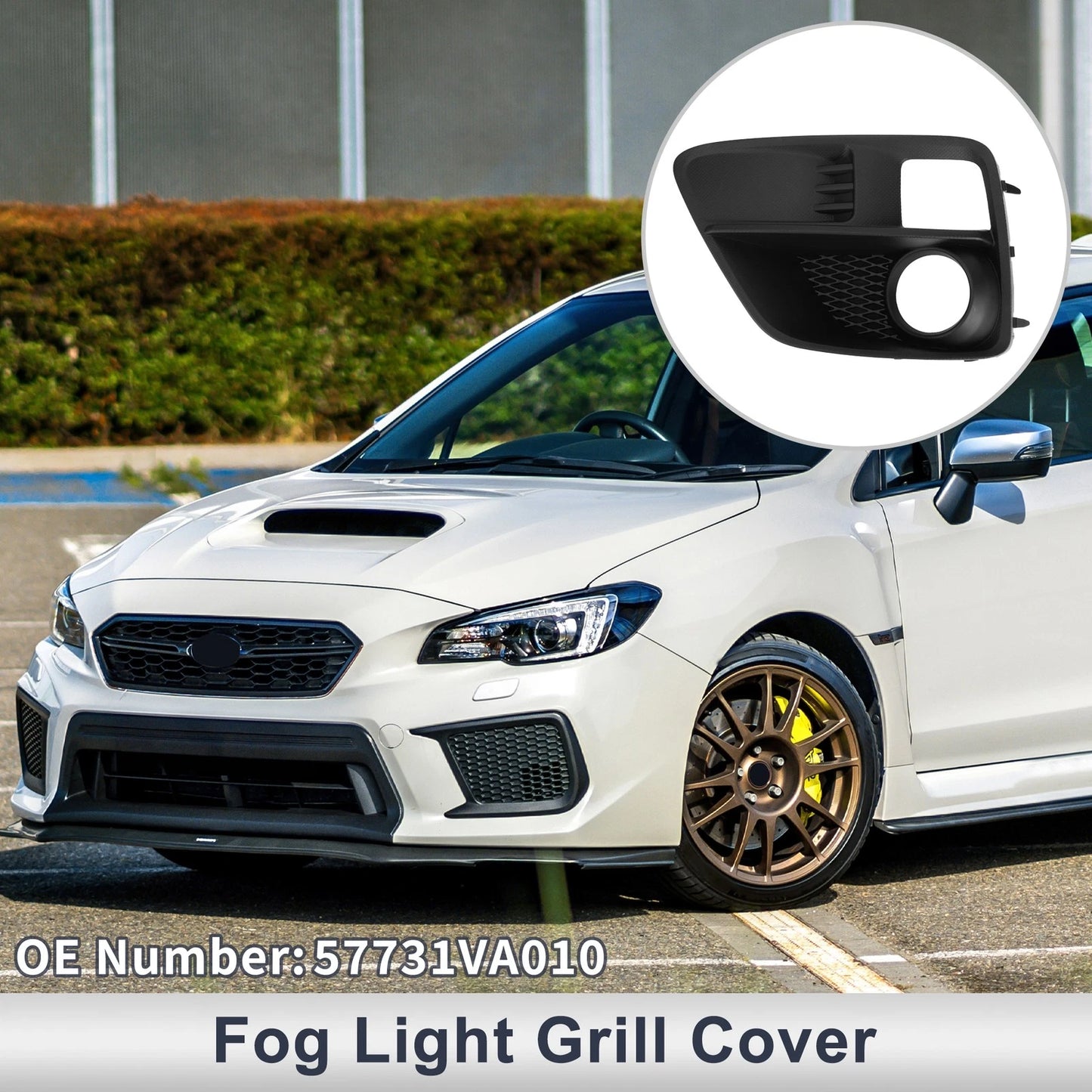 Left Front Fog Light Grill for Subaru WRX (2015-2017)