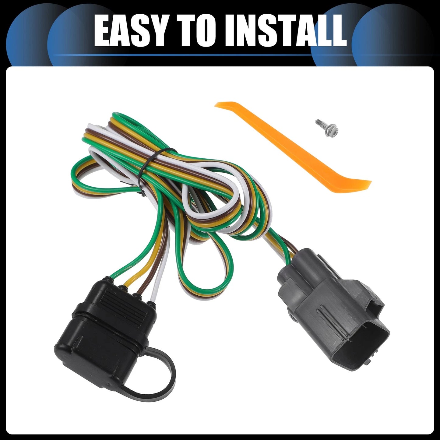 Set Vehicle 4-Pin Trailer Wiring Harness Kit Replacement for Buick Envision