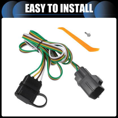 Set Vehicle 4-Pin Trailer Wiring Harness Kit Replacement for Buick Envision