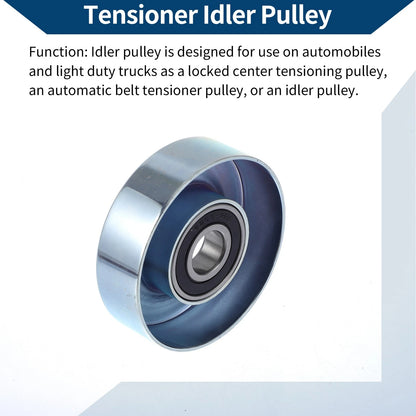 Drive Belt Idler Pulley for Honda Fit, Pontiac (2006-2008) - 1 Pc