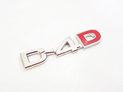 D4D Chrome Logo Emblems Badges for Toyota Vigo MK6 MK7 (2005-2015)