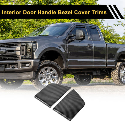 Carbon Fiber Inside Door Handle Covers for Ford F-150 (2021-2024)