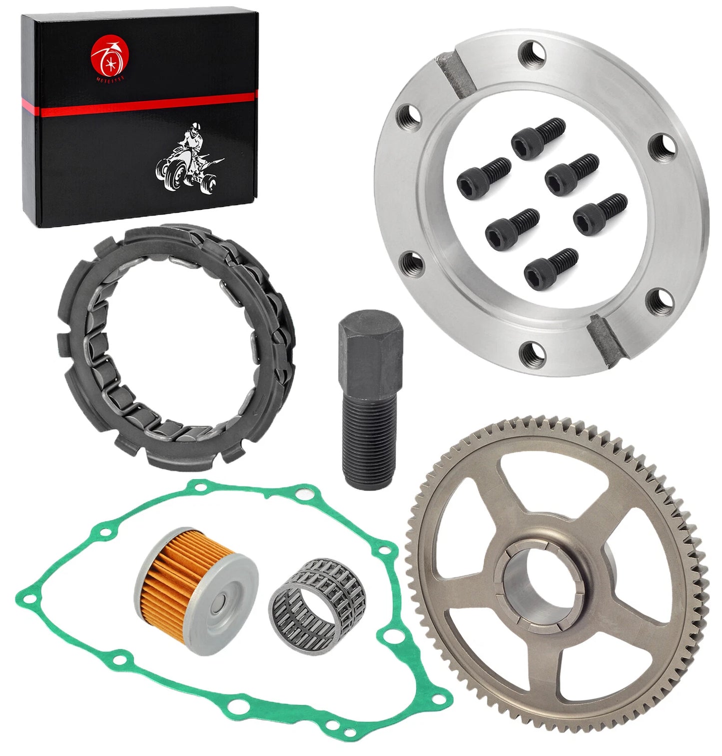 Starter Gear Bearing Gasket Oil Filter for Honda Sportrax TRX400EX (1999–2008)