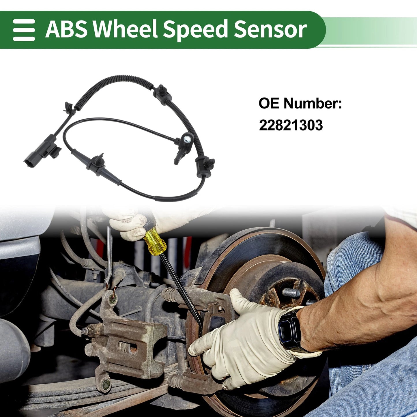ABS Wheel Speed Sensor 1 Pcs ABS Sensor for Buick Lacrosse (2010–2015)