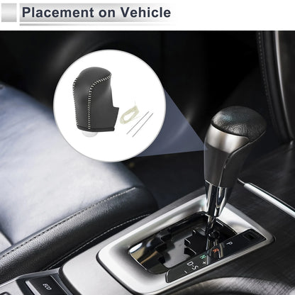 Car Gear Shift Knob Cover for Mazda CX-30 (2020-2021) Black Beige