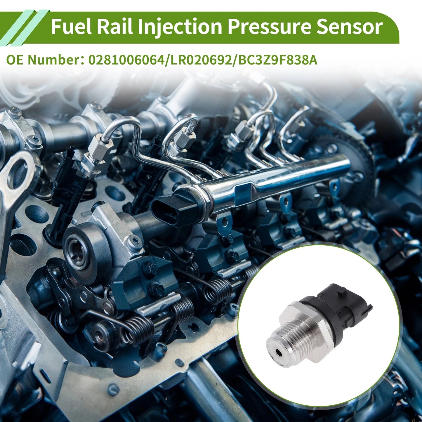Fuel Injection Pressure Sensor for Ford F250 F350 F450 F550 Super (2003-2007)