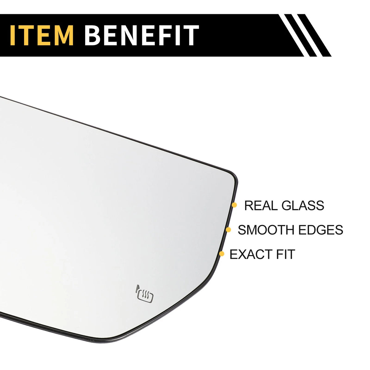 Heated Upper Left Mirror Glass for Ford F-250 F-350 (2011-2016)