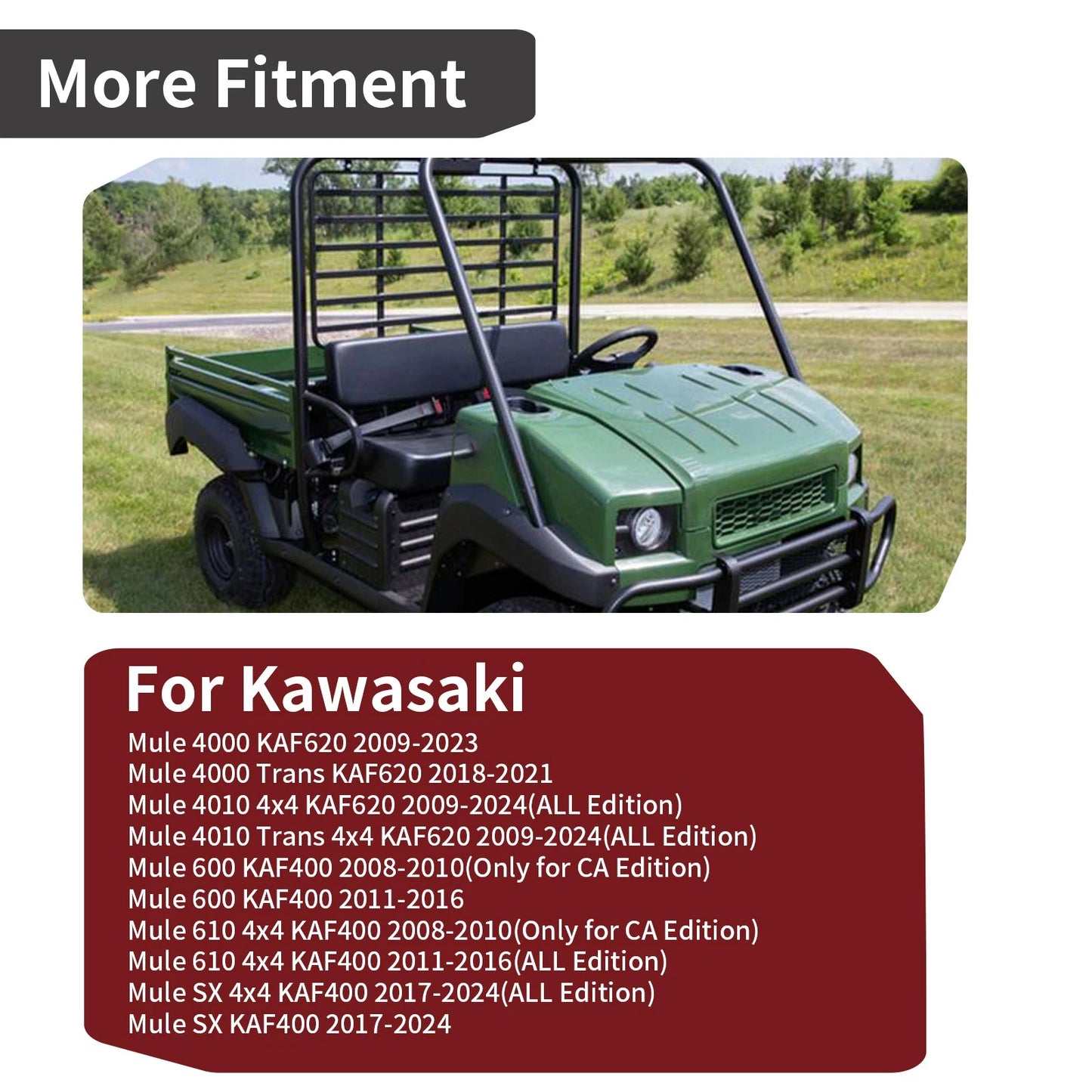 Gas/Fuel Cap With Gasket for Kawasaki Mule