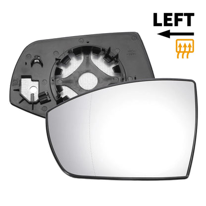 Left Side Heated White Mirror Glass for Ford EcoSport (2013-2023)