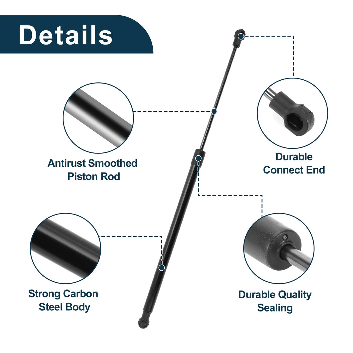 Rear Window Lift Supports for Toyota Land Cruiser Prado (2003-2009)