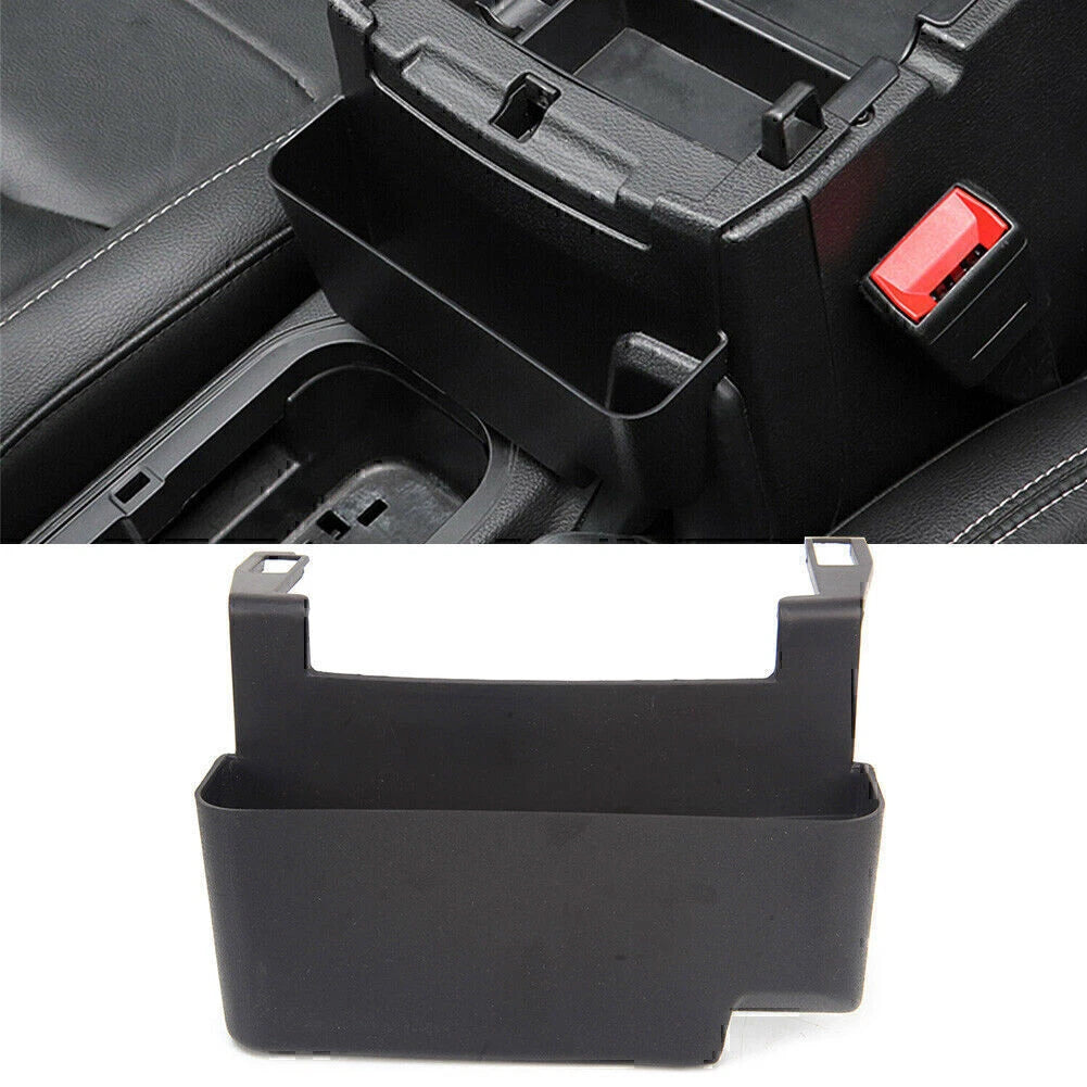 Black Front Center Console Armrest Storage Box for Jeep Wrangler (2018-2021)