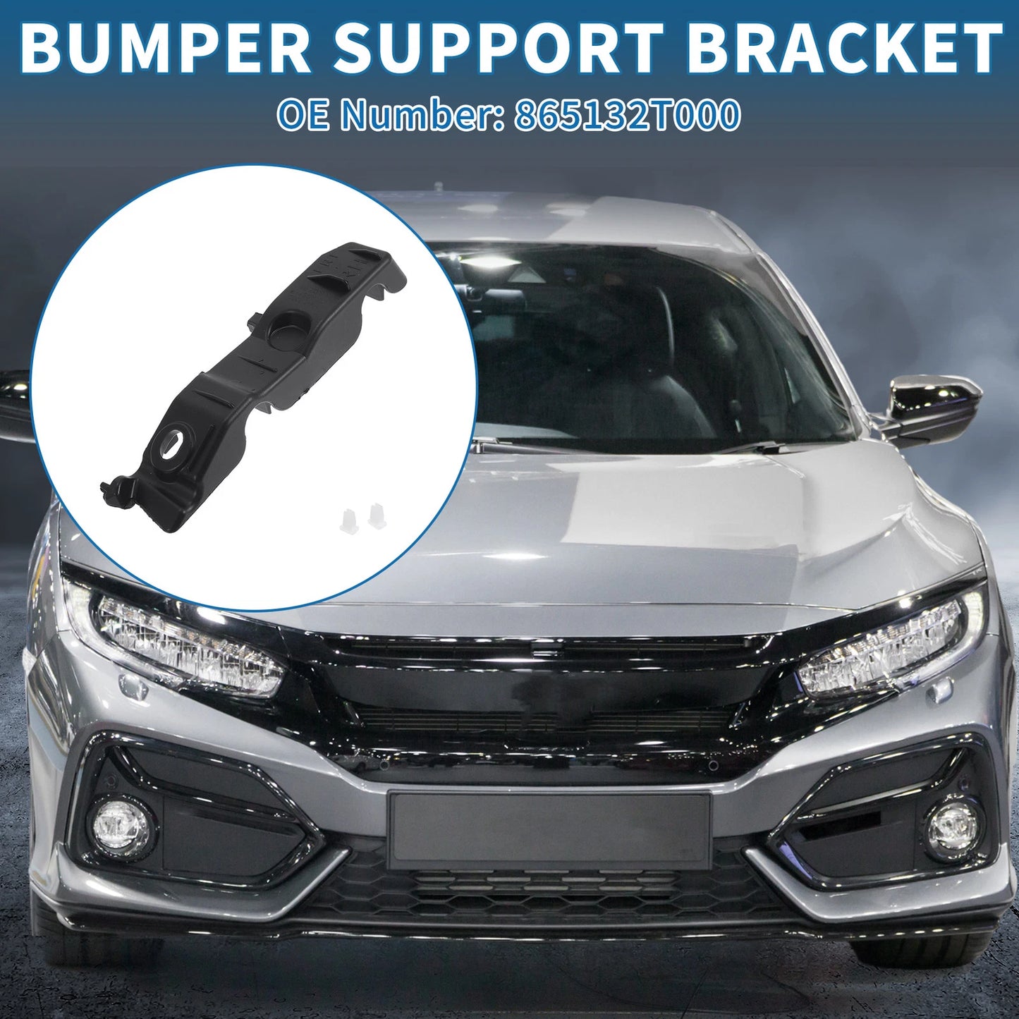 Right Front Bumper Retainer Bracket for Kia Forte (2010-2013)