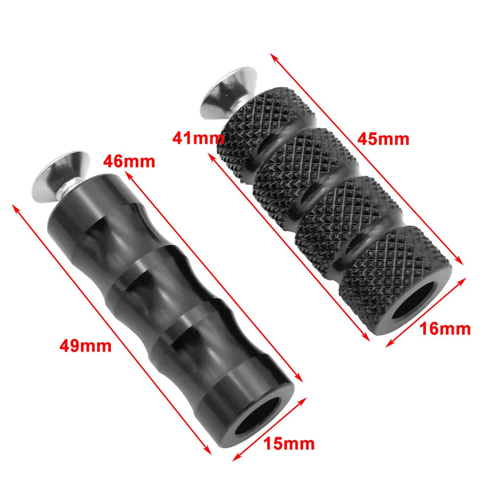 6mm Foot Peg Gear Shift Brake Lever Toe Peg Pedal for Universal Motorcycle