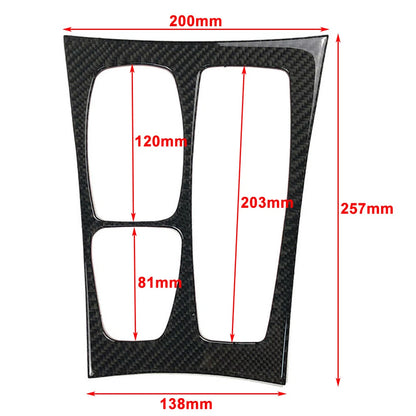 Carbon Fiber Black Gear Shift Box Trim for BMW E70 X5 E71 X6 (2008-2013)