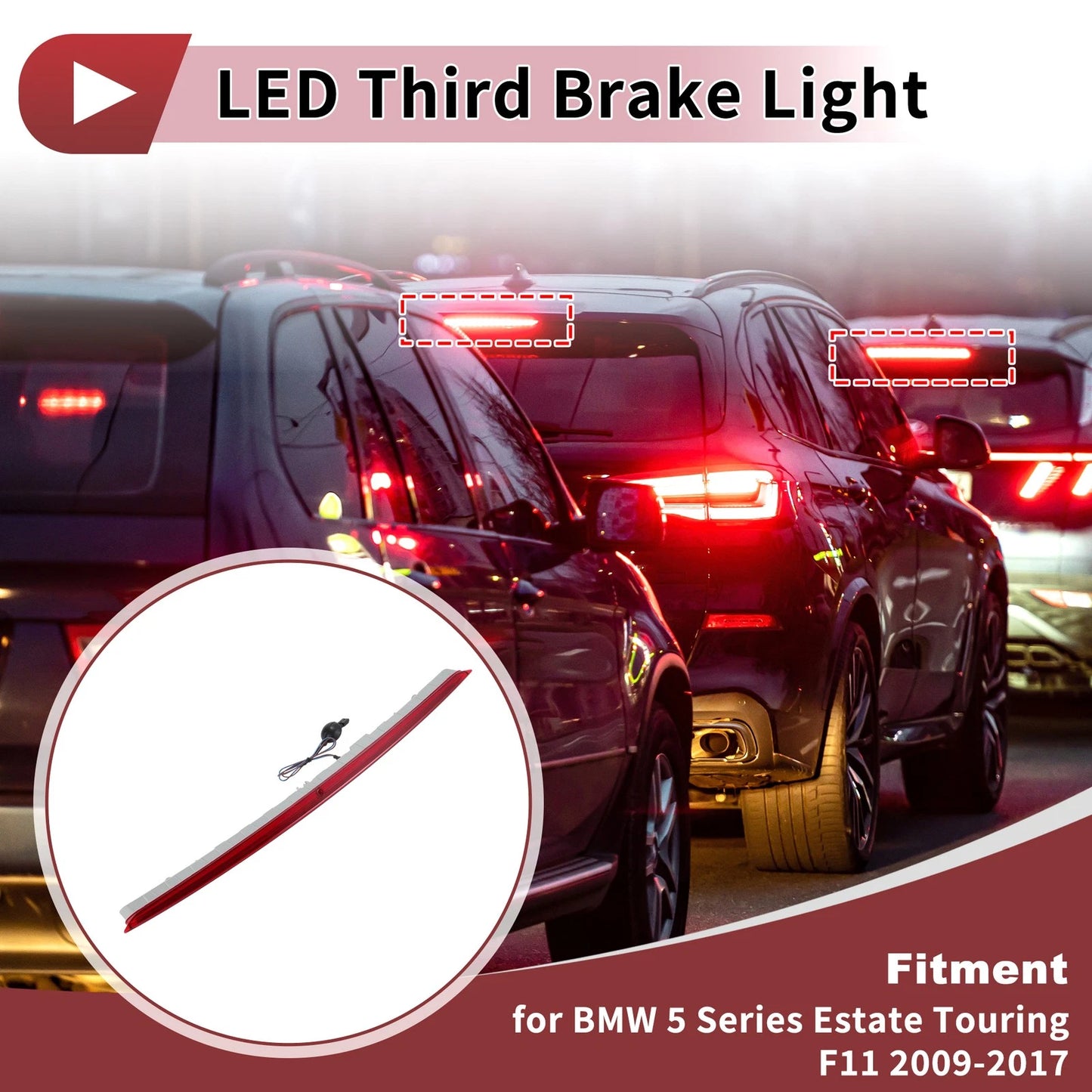 High Mounted LED Third Brake Light for BMW 5 Series (2009-2017)