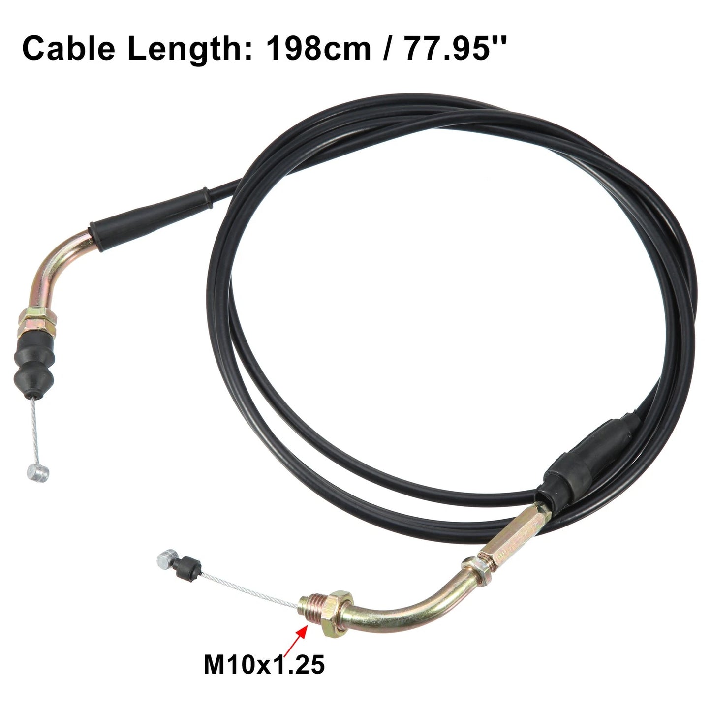 Throttle Cable Motorcycle Throttle Cable for 50cc 70cc 90cc ATV Bike