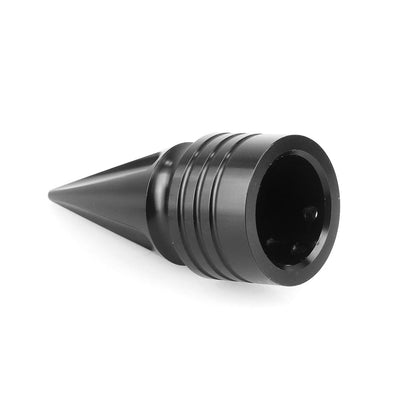 2 x Black 29mm Front Axle Nut Covers for Harley Dyna/Sportster (2004-2023)