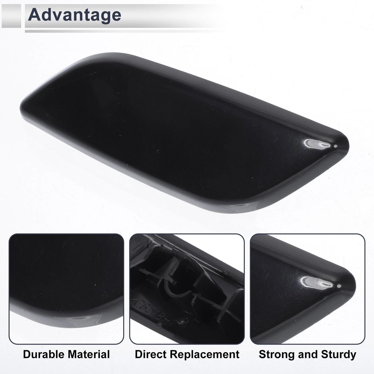 Front Left Bumper Headlight Washer Nozzle Cover for Mazda 3 (2004-2013)
