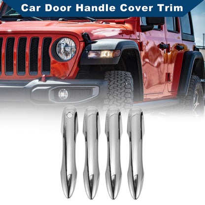 Silver Tone Car Door Handle Cover Trim for Toyota Camry (2018-2024)