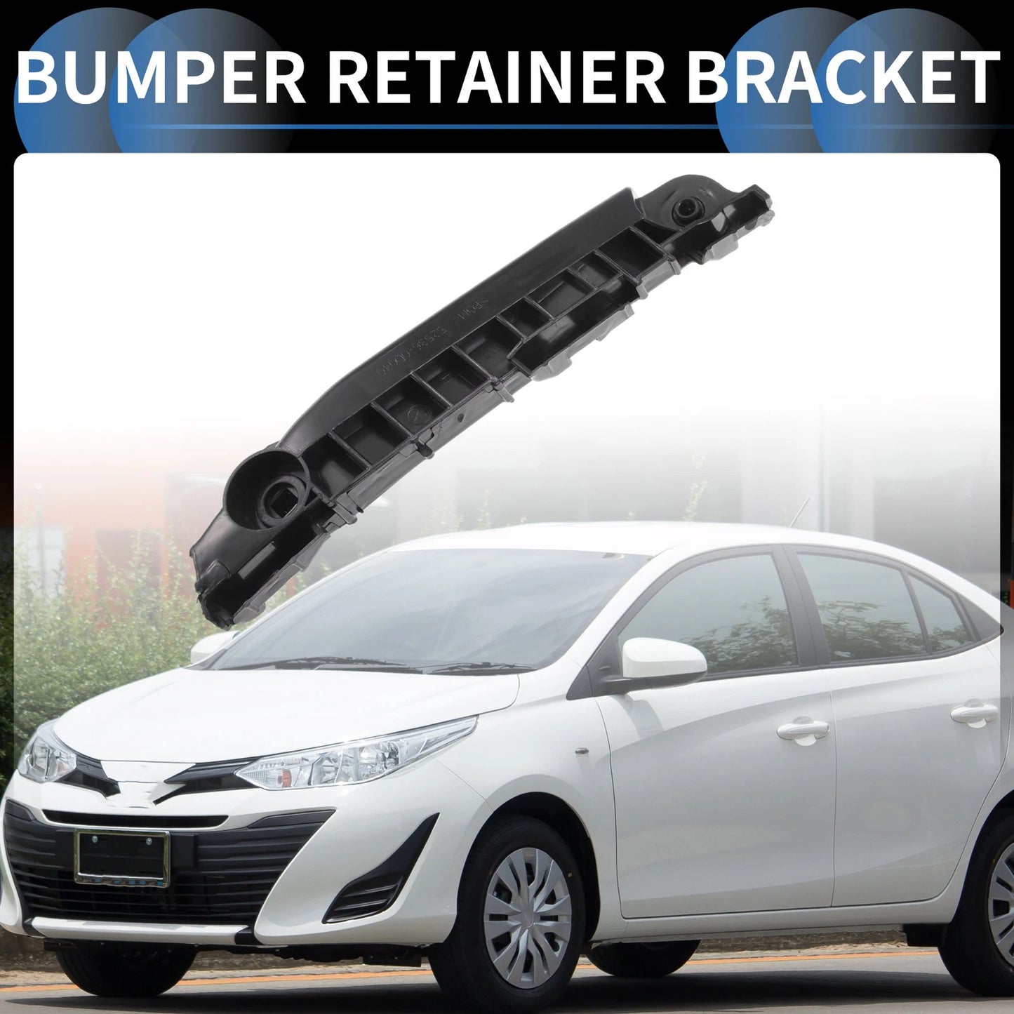 Right Front Bumper Retainer Bracket for Toyota Yaris (2006-2009)