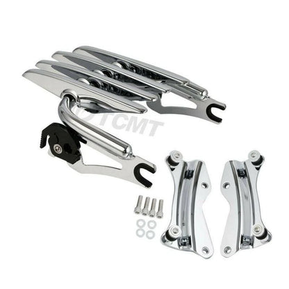 Chrome Stealth Luggage Rack Docking Hardware for Harley Touring (2014-2024)