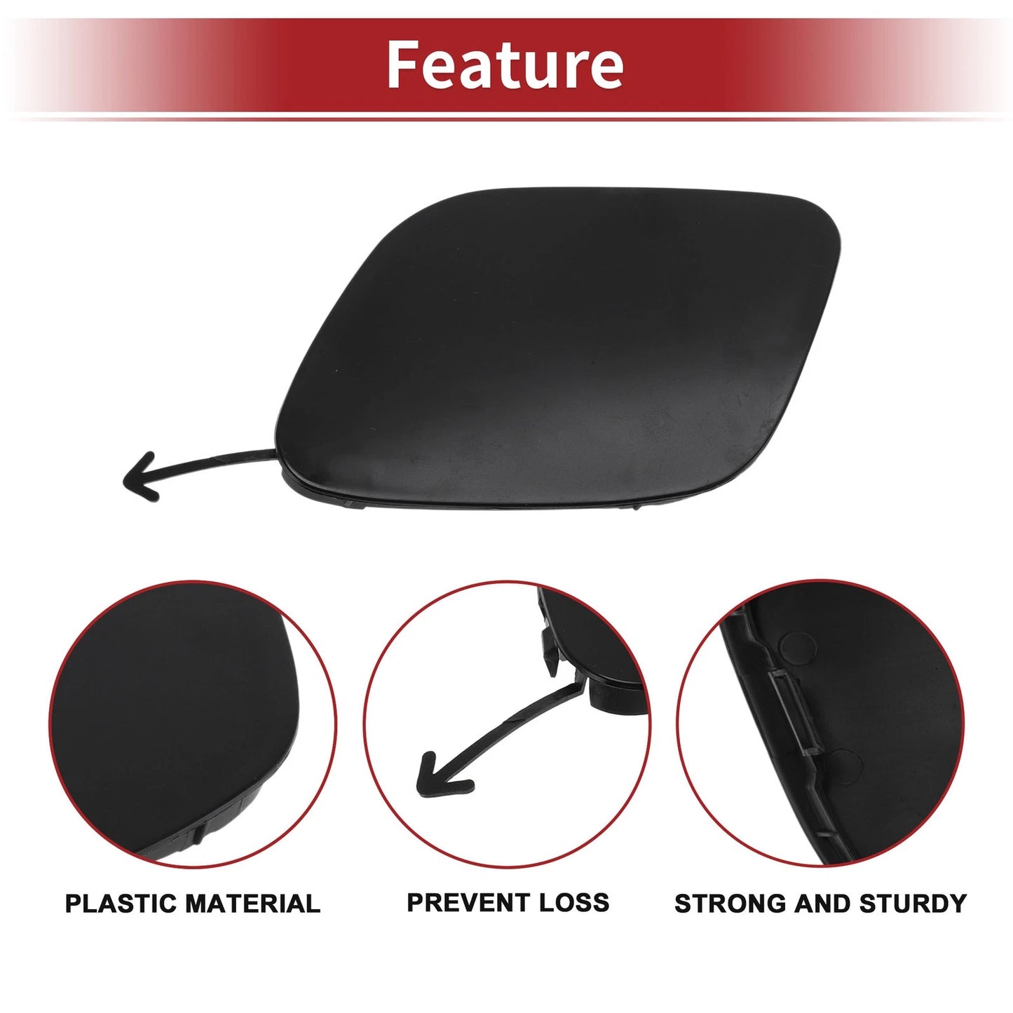 Right Front Tow Hook Cover for Toyota Prius (2019-2022)
