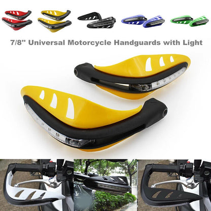 Yellow Motorcycle Handguards for Dirt Bike ATV Enduro - Universal Fit