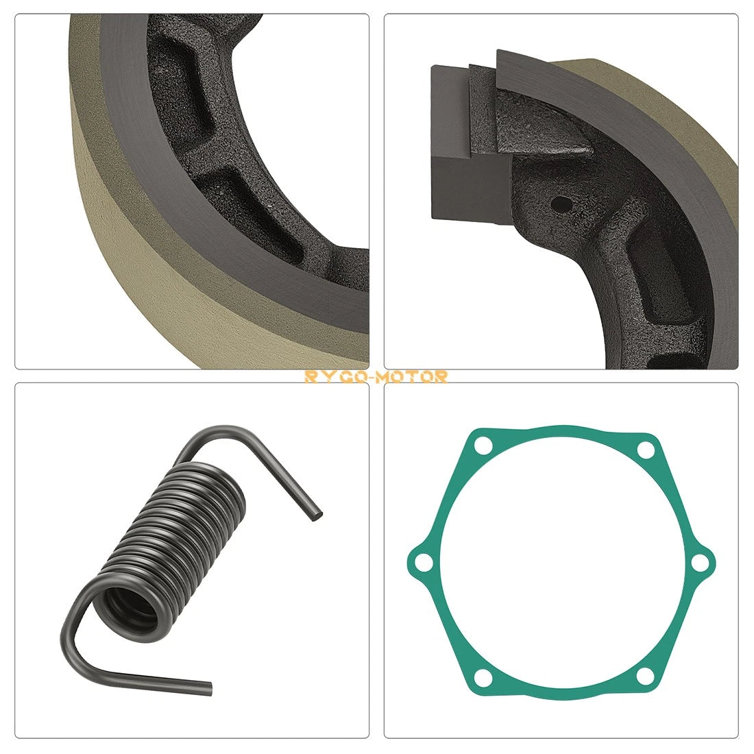 Brake Shoes Kit w/ Springs & Gasket for John Deere 650 & 670 Tractors