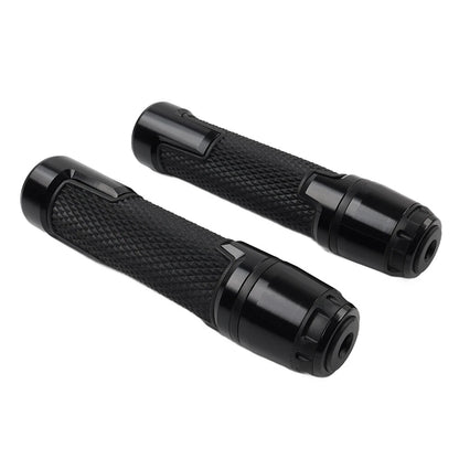 22MM 7/8" Black Motorcycle Handlebar Grips & Bar Ends for Harley, Honda