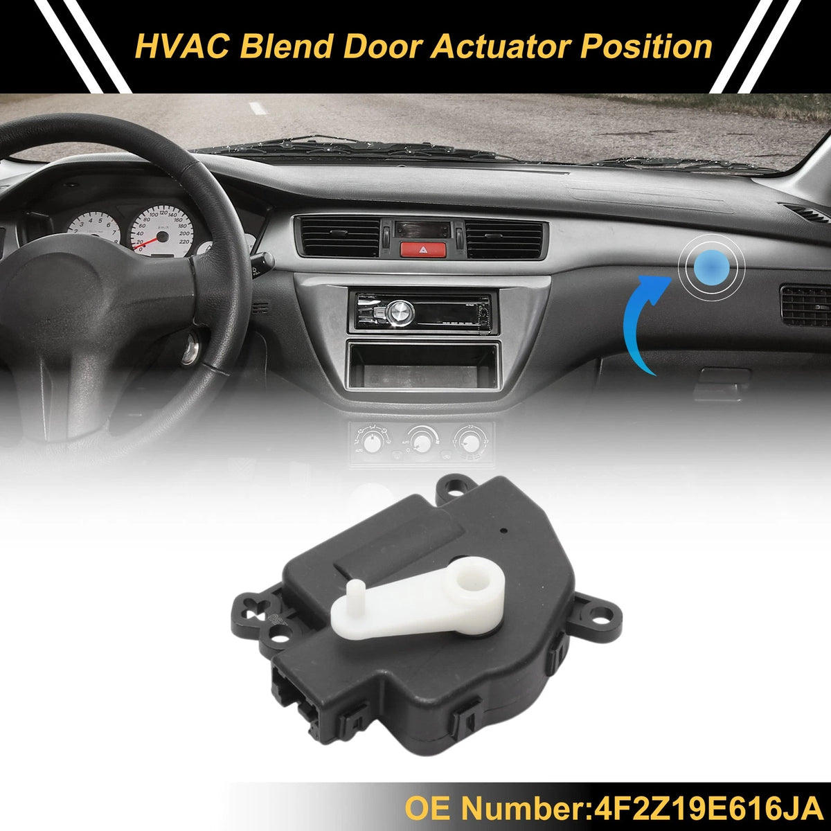 HVAC Heater Blend Door Actuator for Ford F150 (2005-2008)