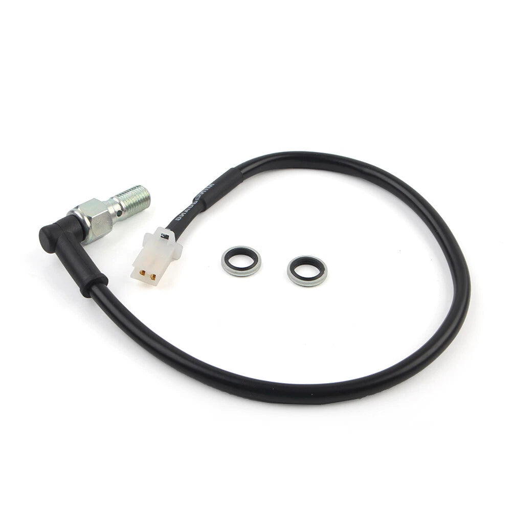 Motorcycle Hydraulic Brake Light Switch Bolt M10 for ATV - Black