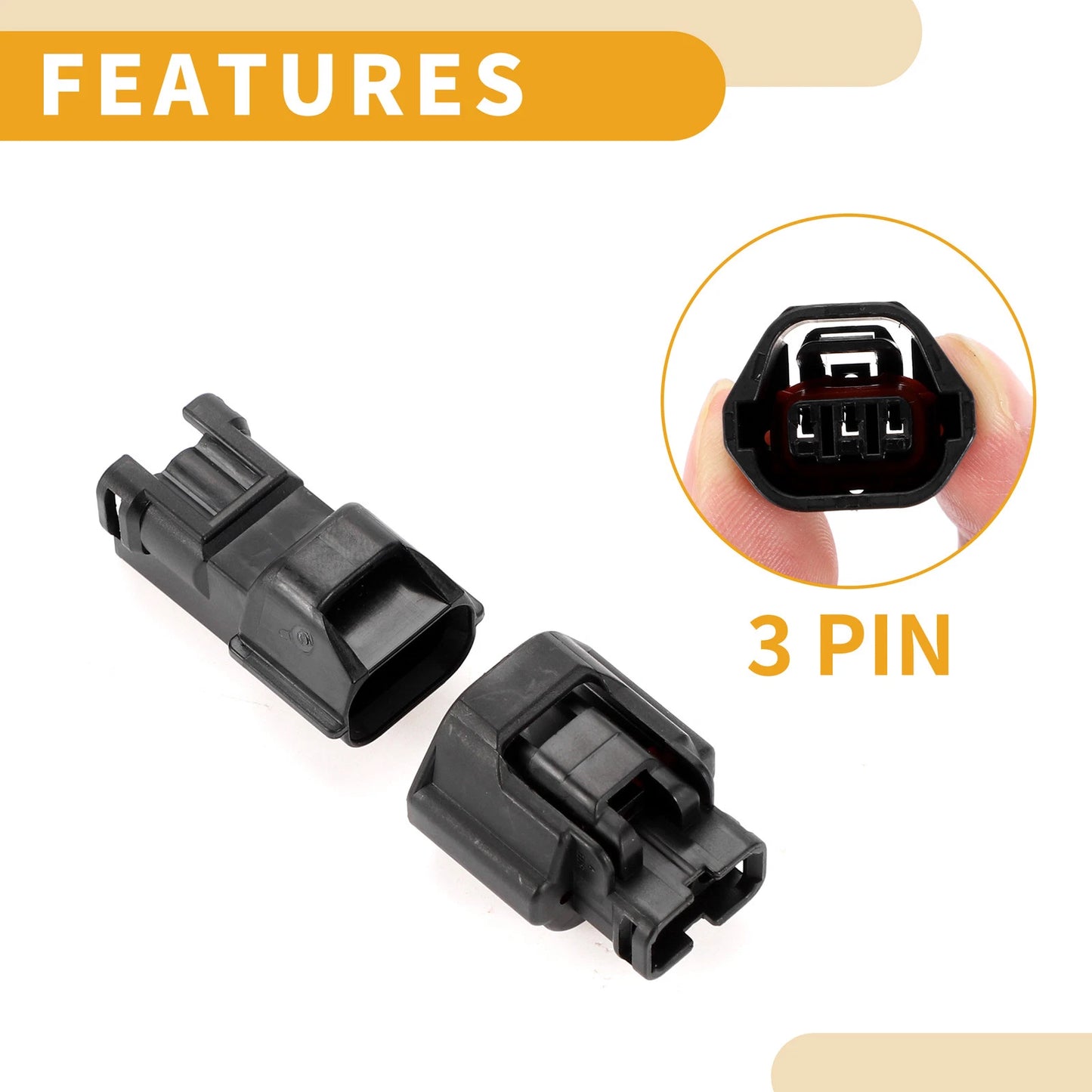 3 Pin Cam Speed Sensor Connector Plug for Mitsubishi