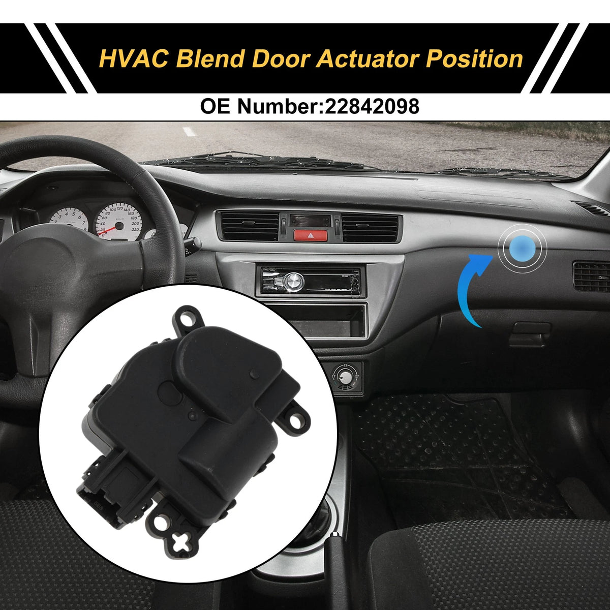 HVAC Heater Blend Door Actuator for Chevrolet Corvette (2014 - 2019)