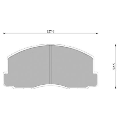 Front Disc Brake Pads Set for Mitsubishi Nimbus UA UB 1.8L 4G37B (1984 - 1987)