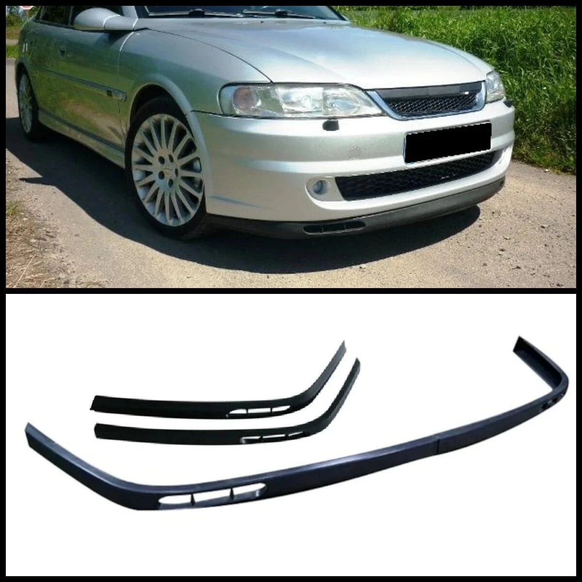 Lip Splitter Spoiler for Opel Vectra B (1995-2002) - 2 Piece Euro Covers