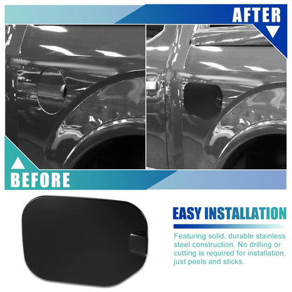 Black Fuel Tank Cap Door Gas Filler Cover for Ford F-150 (2021-2022)