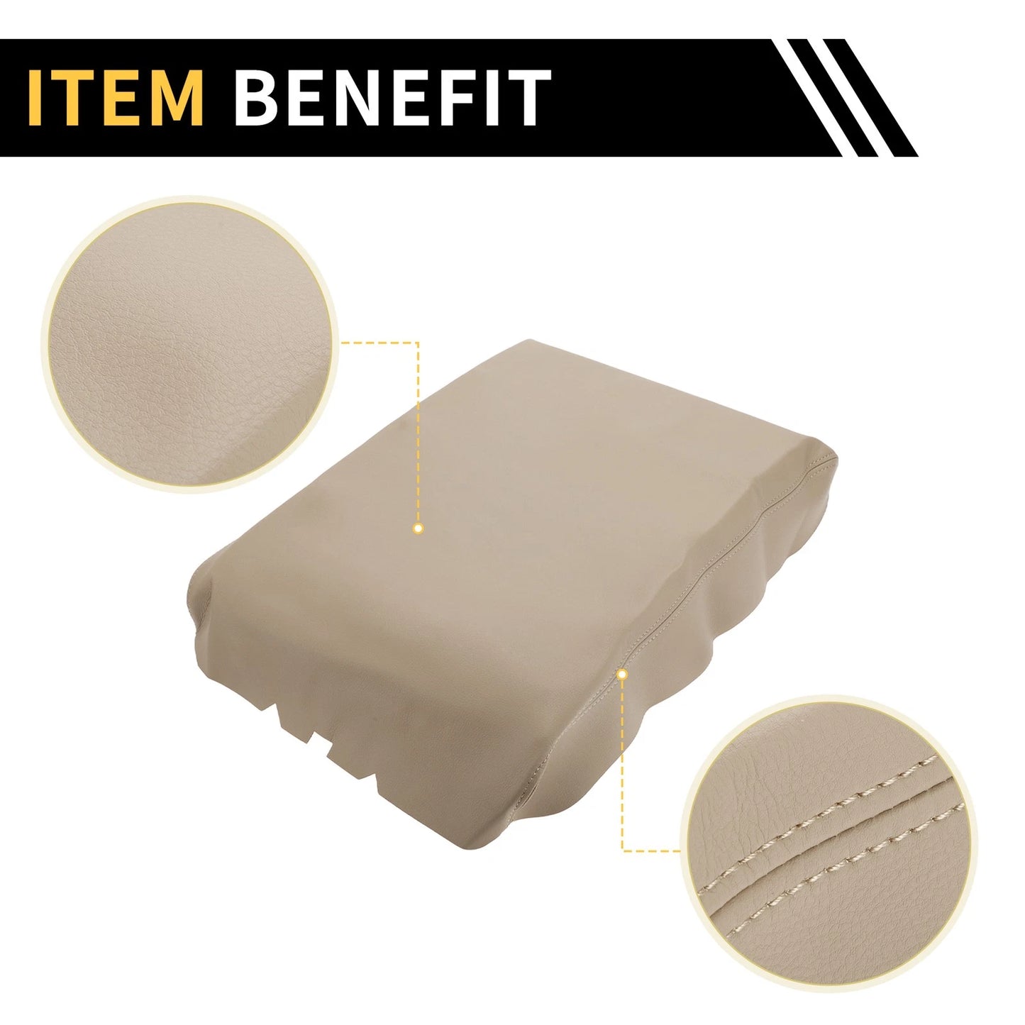 Microfiber Leather Console Pad Cover for Nissan Titan (2004-2014)