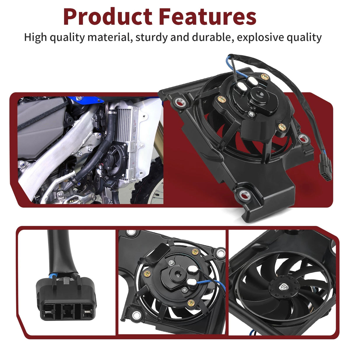 Radiator Fan Kit for Yamaha YZ450FX WR450F (2019–2023)