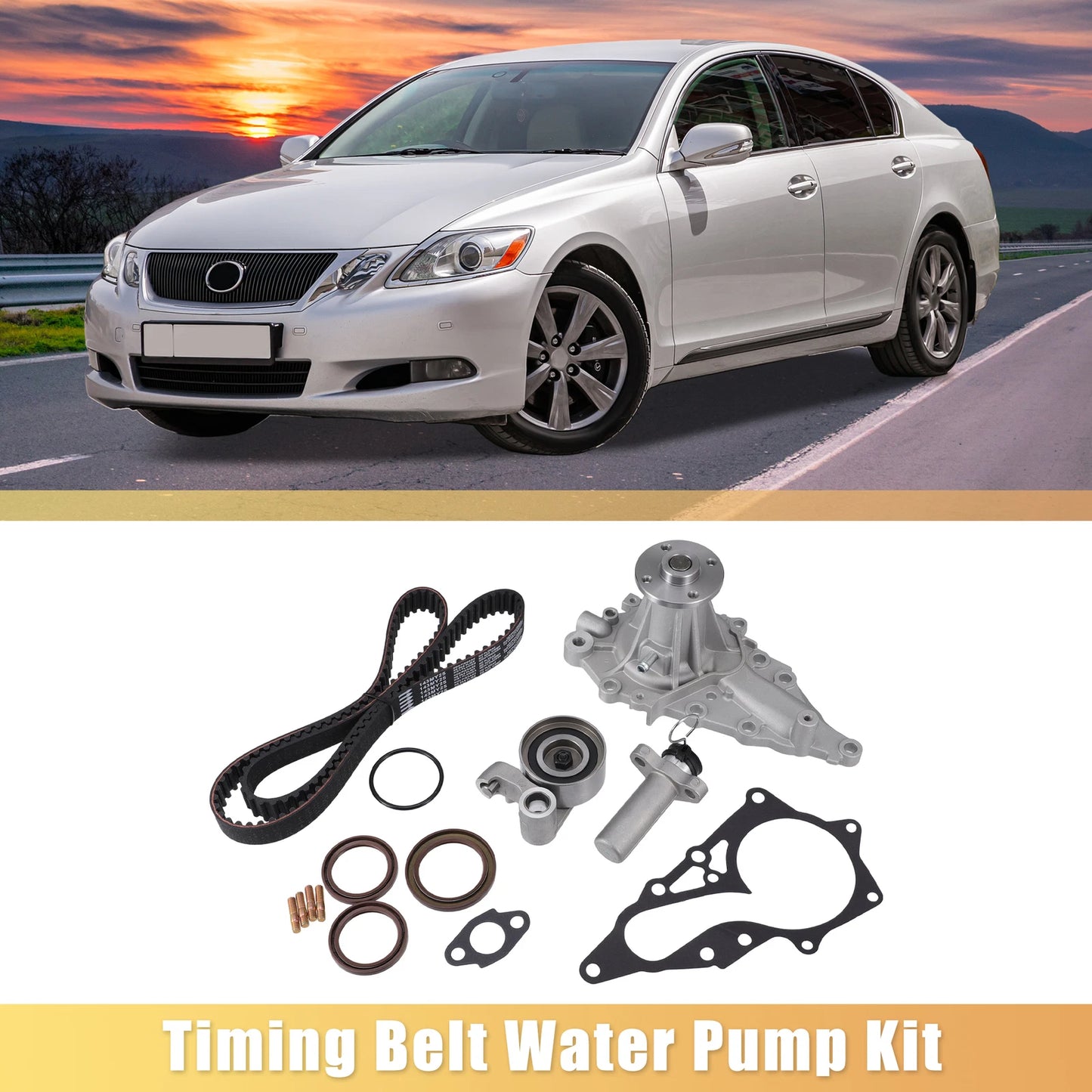 Timing Belt Kit with Water Pump for LEXUS GS300 IS300 3.0L (2001-2005)