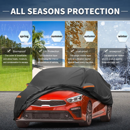 Waterproof Aluminum Film Car Cover for Kia Forte Sedan (2010-2023)