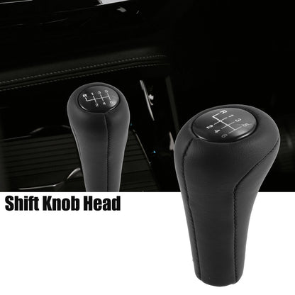 6 Speed Manual Gear Shift Knob for BMW - Faux Leather Black