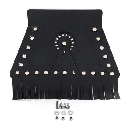 PU Leather Rear Fender Mud Flap Cover for Harley Motorcycle