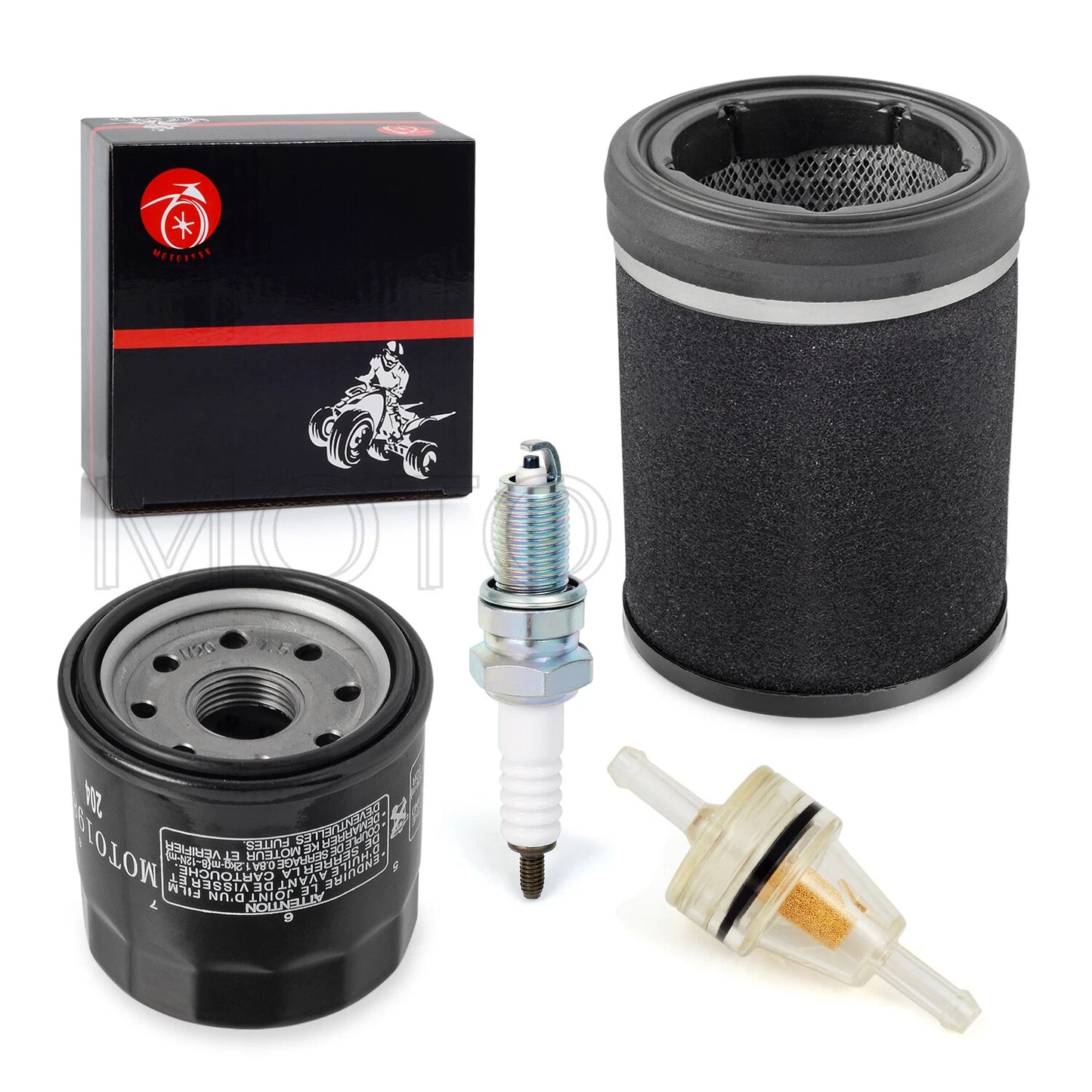 Air Filter Oil Filter Spark Plug for Kawasaki Prairie 360 KVF360 (2003–2013)