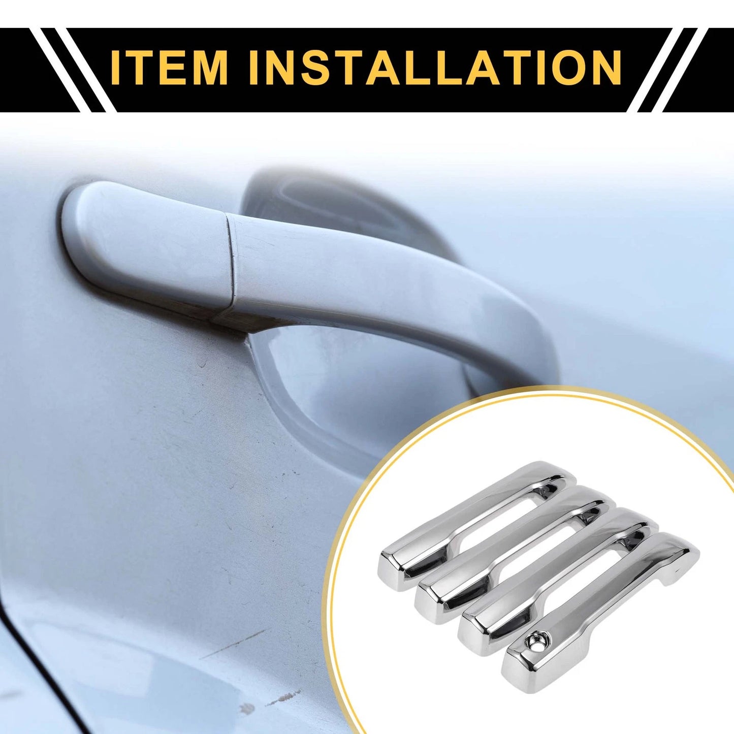 Set Exterior Door Handle Covers for Toyota Tundra (2022)