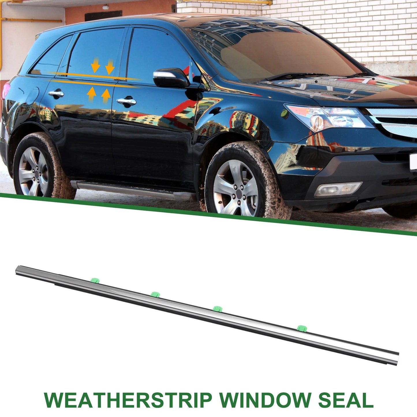 1 x Front Left Weatherstrip Window Seal for Acura MDX (2014-2020)