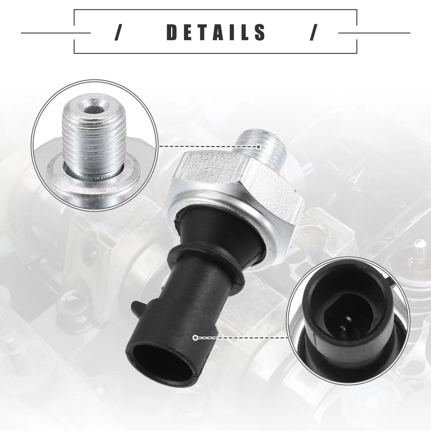 Engine Oil Pressure Sensor for Chevrolet Aveo5 (2009-2011) Black