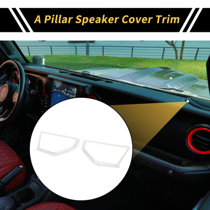 A Pillar Speaker Cover Trim for Jeep Wrangler JL JLU (2018-2024)