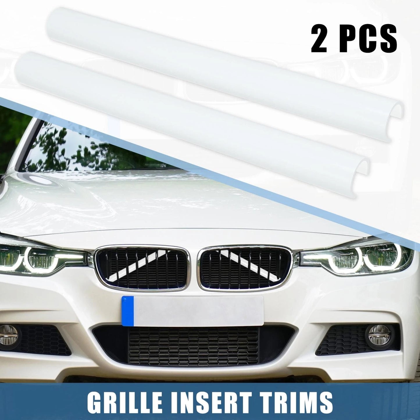 Grille Insert Trim Stripes for BMW F20 F30 F21 (2011-2018)