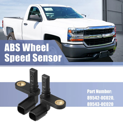 2 x ABS Wheel Speed Sensor Left/Right for Toyota Tundra/Sequoia (2007–2017)